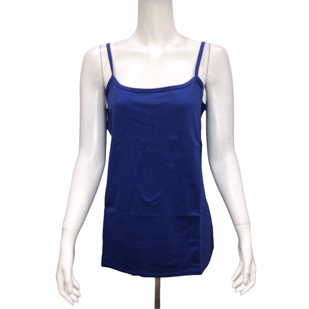 Liz Claiborne New York Women's Essentials Scoop Neck Camisole Blue Medium Size